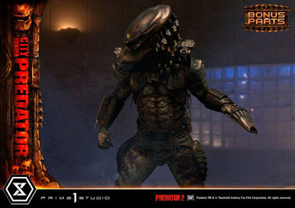 Predator 2 Museum Masterline Statue 1/3 City Hunter Predator Deluxe Bonusversion 105 cm
