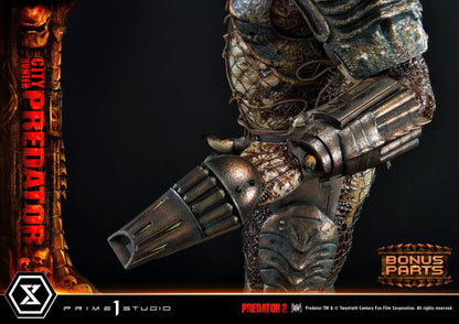 Predator 2 Museum Masterline Statue 1/3 City Hunter Predator Deluxe Bonusversion 105 cm