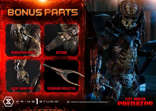 Predator 2 Museum Masterline Statue 1/3 City Hunter Predator Deluxe Bonusversion 105 cm