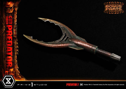 Predator 2 Museum Masterline Statue 1/3 City Hunter Predator Deluxe Bonusversion 105 cm