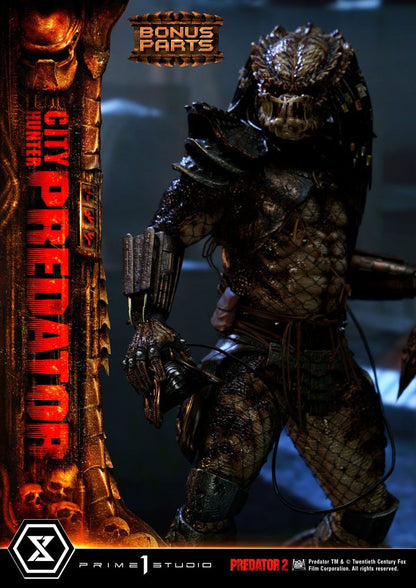 Predator 2 Museum Masterline Statue 1/3 City Hunter Predator Deluxe Bonusversion 105 cm