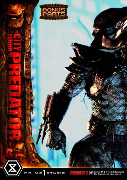 Predator 2 Museum Masterline Statue 1/3 City Hunter Predator Deluxe Bonusversion 105 cm