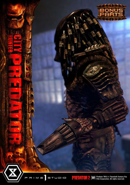 Predator 2 Museum Masterline Statue 1/3 City Hunter Predator Deluxe Bonusversion 105 cm