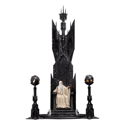 Ringenes Herre-statue 1/6 Saruman den Hvide på tronen 110 cm