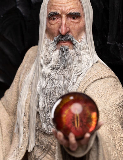 Lord of the Rings-statue 1/6 Saruman the white on the throne 110 cm