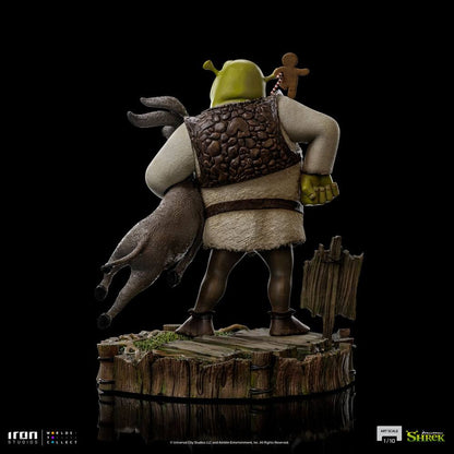 Shrek Deluxe Art Scale Statue 1/10 Shrek, Esel und der Lebkuchenmann 26 cm