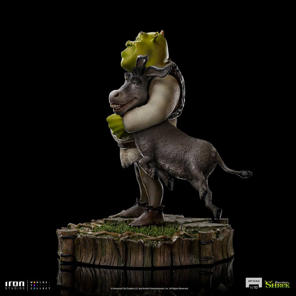 Shrek Deluxe Art Scale Statue 1/10 Shrek, Esel und der Lebkuchenmann 26 cm