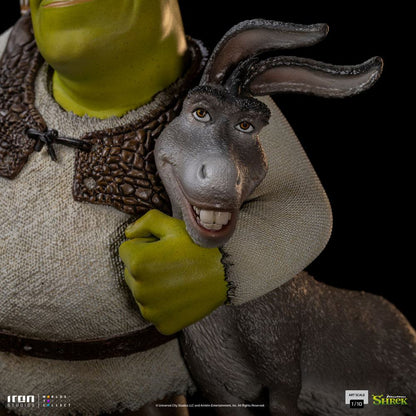Shrek Deluxe Art Scale Statue 1/10 Shrek, Esel und der Lebkuchenmann 26 cm