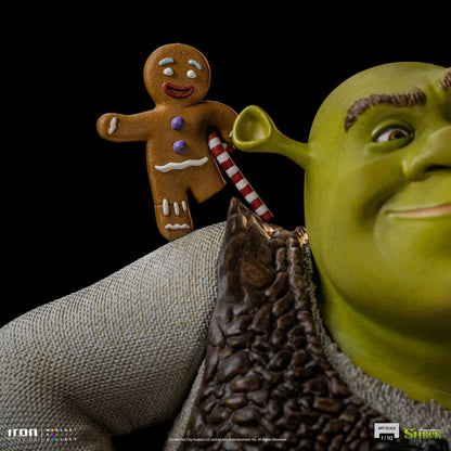 Shrek Deluxe Art Scale Statue 1/10 Shrek, Esel und der Lebkuchenmann 26 cm
