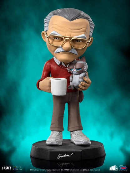 Stan Lee Mini Co. PVC Figur Stan Lee mit Grumpy Cat 14 cm