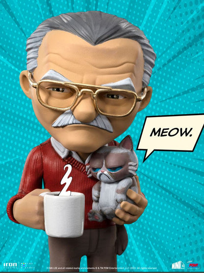 Stan Lee Mini Co. PVC Figur Stan Lee mit Grumpy Cat 14 cm