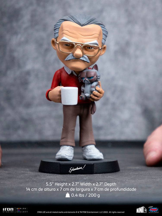 Stan Lee Mini Co. PVC Figur Stan Lee mit Grumpy Cat 14 cm