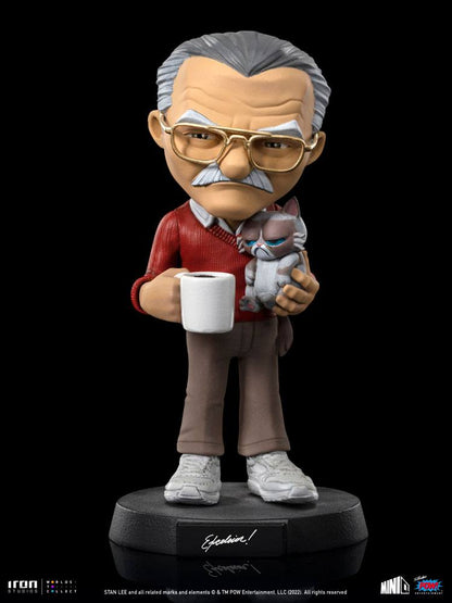 Stan Lee Mini Co. PVC Figur Stan Lee mit Grumpy Cat 14 cm