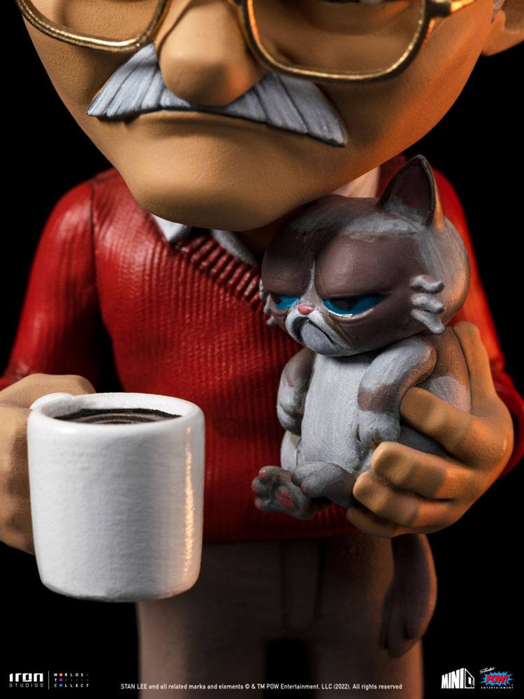 Stan Lee Mini Co. PVC Figur Stan Lee mit Grumpy Cat 14 cm