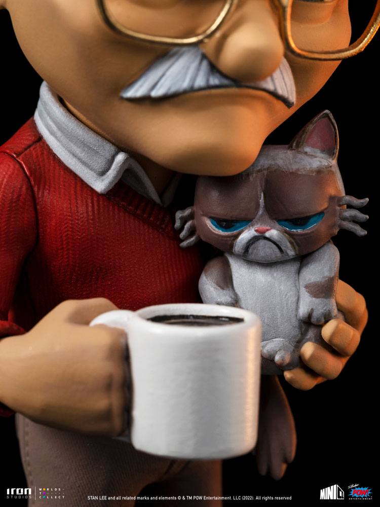 Stan Lee Mini Co. PVC Figur Stan Lee mit Grumpy Cat 14 cm