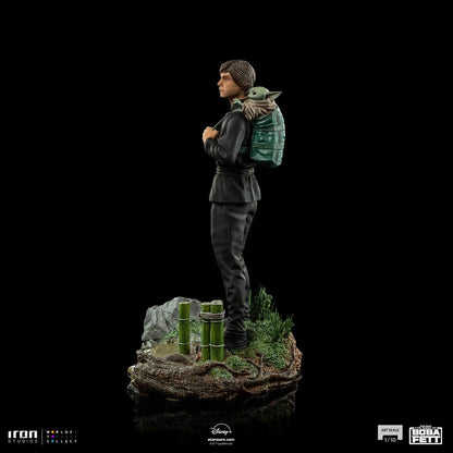 Star Wars Book of Boba Fett Art Scale Statue 1/10 Luke Skywalker &amp; Grogu Training 20 cm