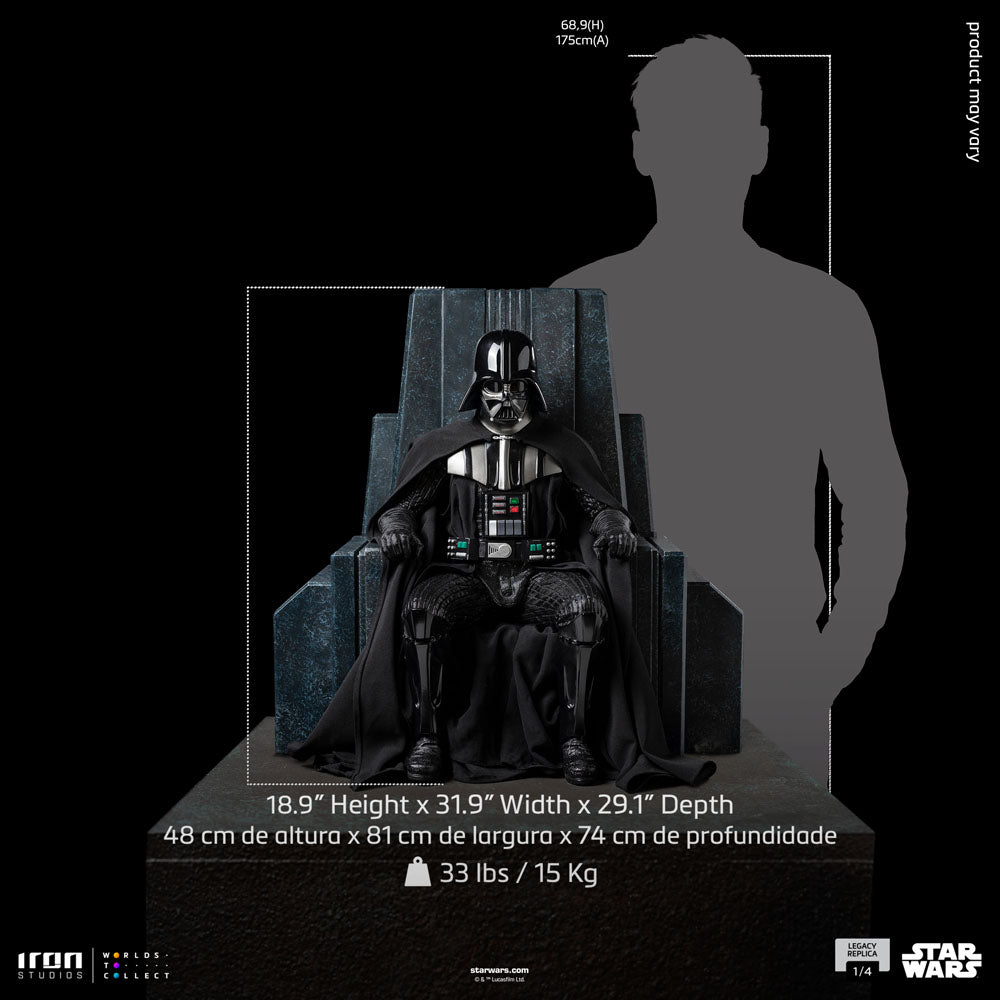 Star Wars Legacy Replica Statue 1/4 Darth Vader on Throne 81 cm