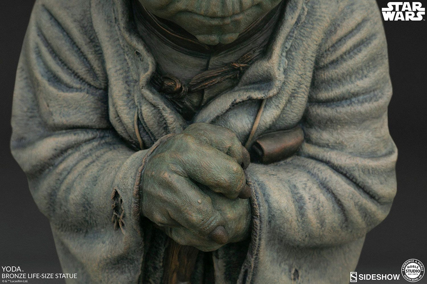 Star Wars lebensgroße Bronzestatue Yoda 79 cm
