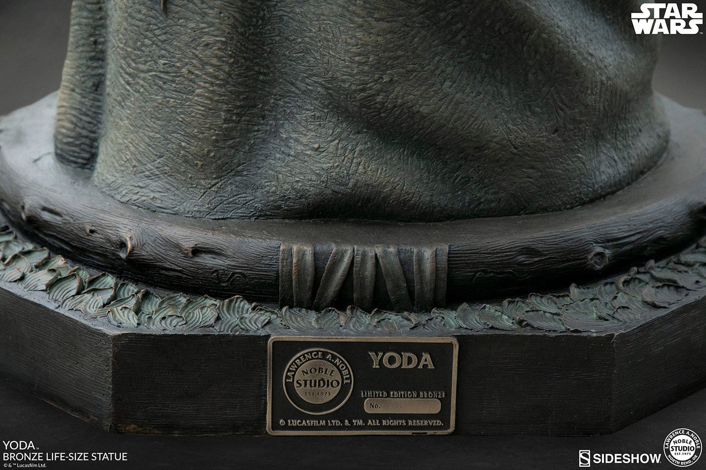 Star Wars lebensgroße Bronzestatue Yoda 79 cm