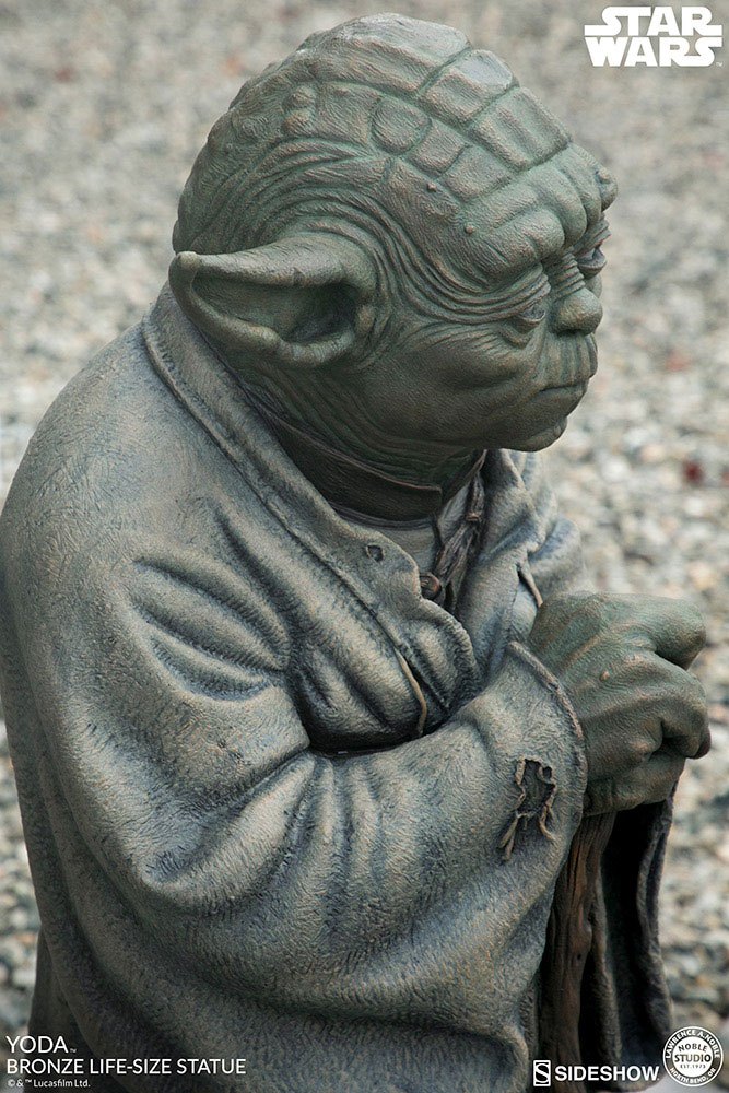 Star Wars lebensgroße Bronzestatue Yoda 79 cm