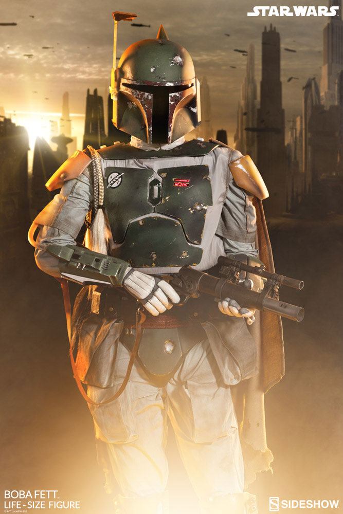 Star Wars lebensgroße Statue Boba Fett 200 cm