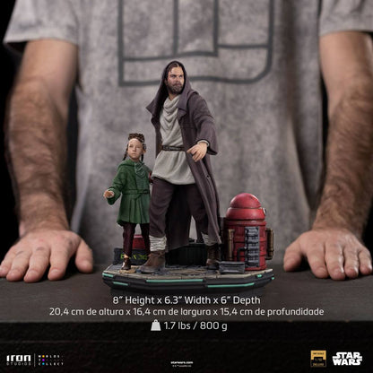 Star Wars: Obi-Wan Kenobi Deluxe Art Scale Statue 1/10 Obi-Wan & Young Leia 20 cm