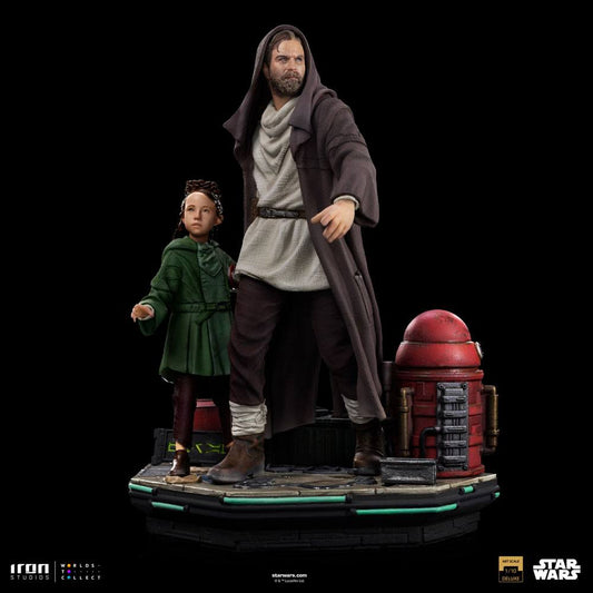Star Wars: Obi-Wan Kenobi Deluxe Art Scale Statue 1/10 Obi-Wan &amp; Young Leia 20 cm
