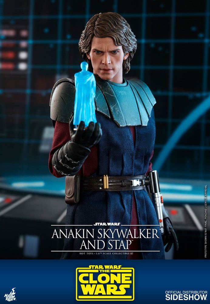 Star Wars The Clone Wars Action Figure 1/6 Anakin Skywalker & STAP 31 cm Hot Hoys