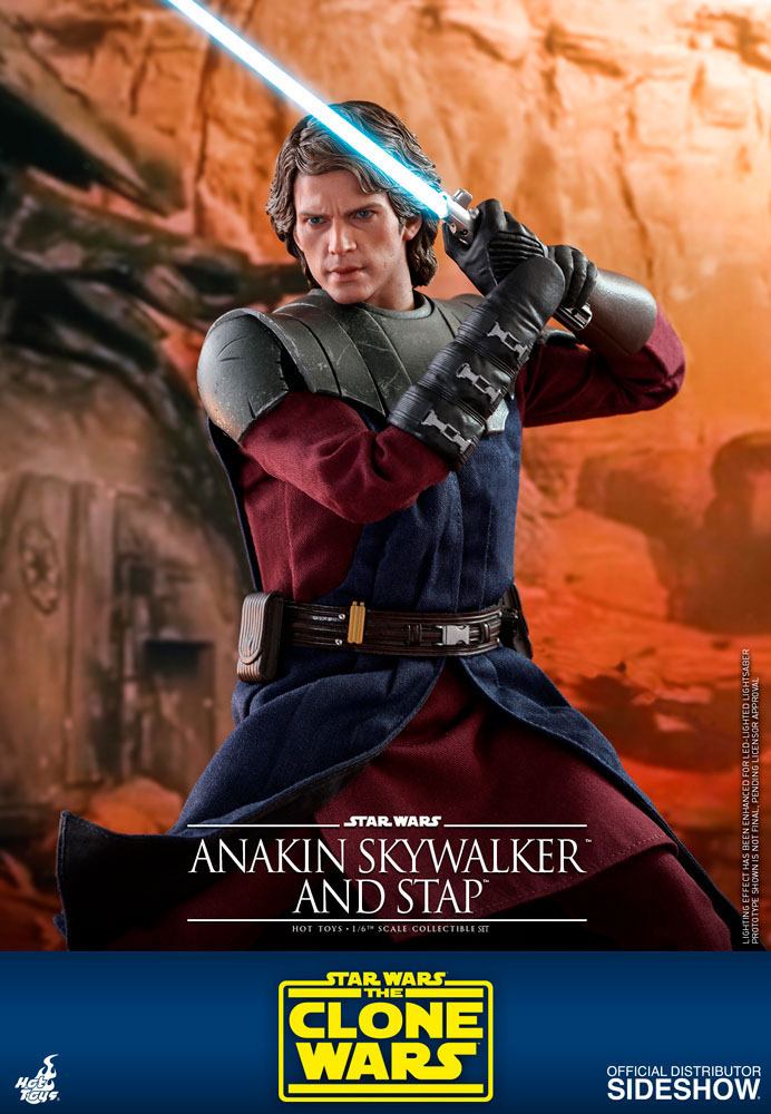 Star Wars The Clone Wars Action Figure 1/6 Anakin Skywalker & STAP 31 cm Hot Hoys