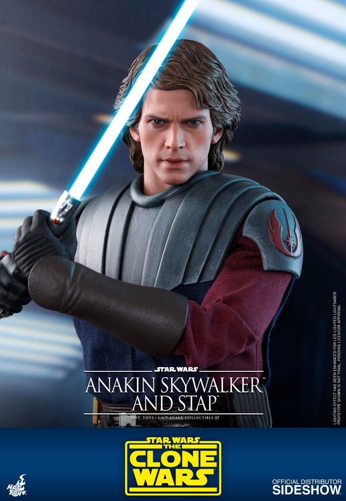 Star Wars The Clone Wars Action Figure 1/6 Anakin Skywalker & STAP 31 cm Hot Hoys