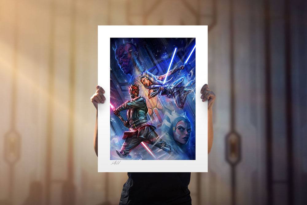 Star Wars: The Clone Wars Art Print One Last Lesson: Ahsoka Tano vs Darth Maul 46 x 61 cm - unframed