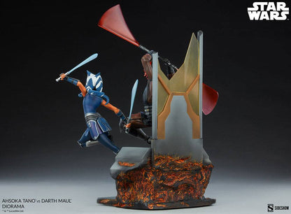 Star Wars: The Clone Wars Diorama Ahsoka Tano vs. Darth Maul 51 cm