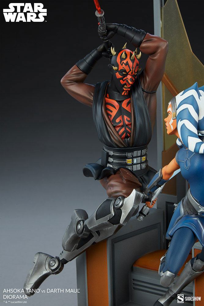 Star Wars: The Clone Wars Diorama Ahsoka Tano vs. Darth Maul 51 cm