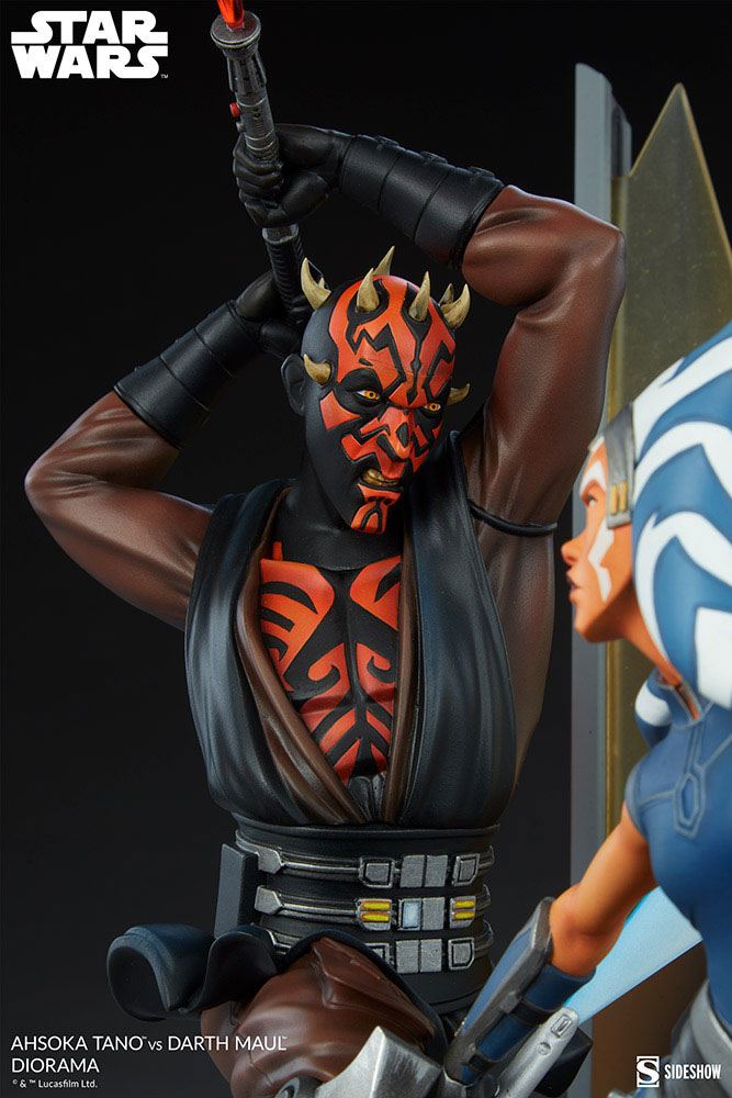 Star Wars: The Clone Wars Diorama Ahsoka Tano vs. Darth Maul 51 cm