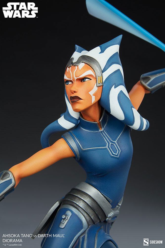 Star Wars: The Clone Wars Diorama Ahsoka Tano vs. Darth Maul 51 cm