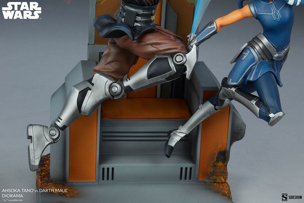 Star Wars: The Clone Wars Diorama Ahsoka Tano vs. Darth Maul 51 cm