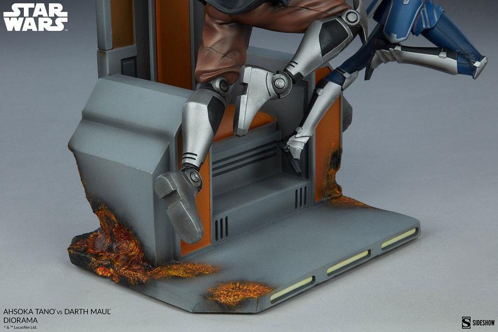 Star Wars: The Clone Wars Diorama Ahsoka Tano vs. Darth Maul 51 cm