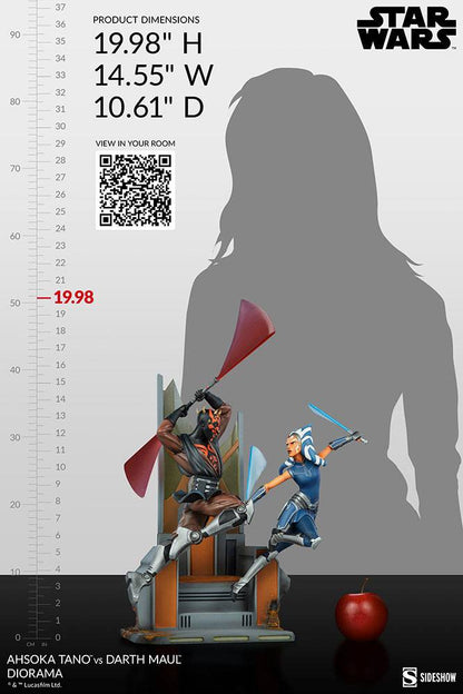 Star Wars: The Clone Wars Diorama Ahsoka Tano vs. Darth Maul 51 cm