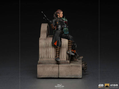 Star Wars The Mandalorian Deluxe Art Scale Statue 1/10 Boba Fett &amp; Fennec auf Thron 23 cm