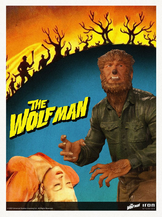 Universal Monsters Deluxe Art Scale Statue 1/10 The Wolf Man 21 cm