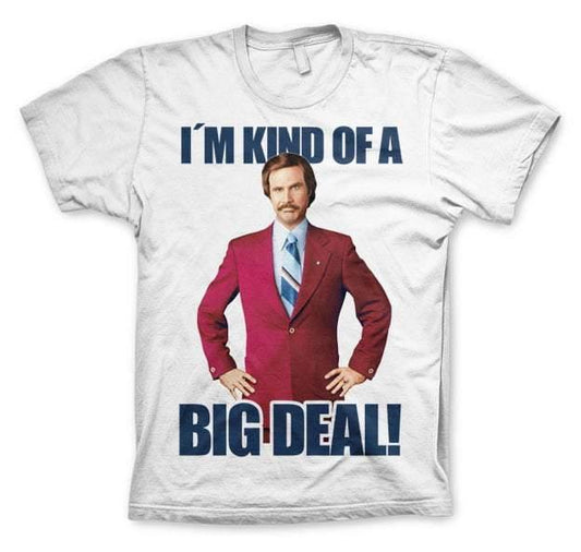 Anchorman hvid t-shirt Im Kind Of A Big Deal - SuperMerch.dk
