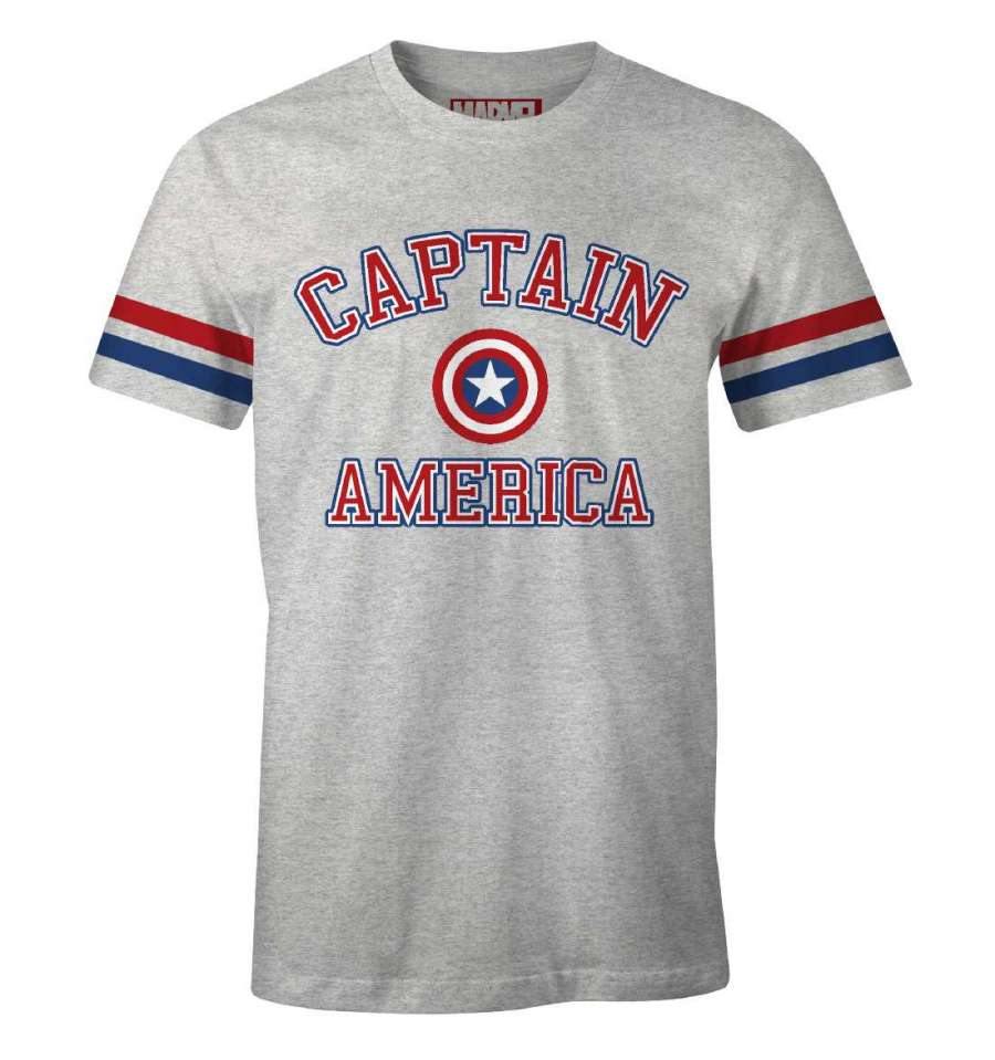 CAPTAIN AMERICA MARVEL T-SHIRT BASEBALL - SuperMerch.dk