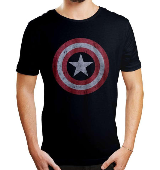 CAPTAIN AMERICA MARVEL T-SHIRT GRUNGE VINTAGE - SuperMerch.dk