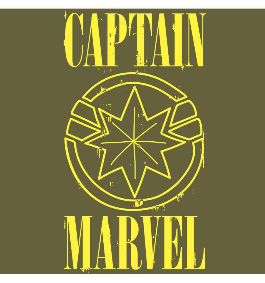 CAPTAIN MARVEL KVINDE T-SHIRT LOGO - SuperMerch.dk