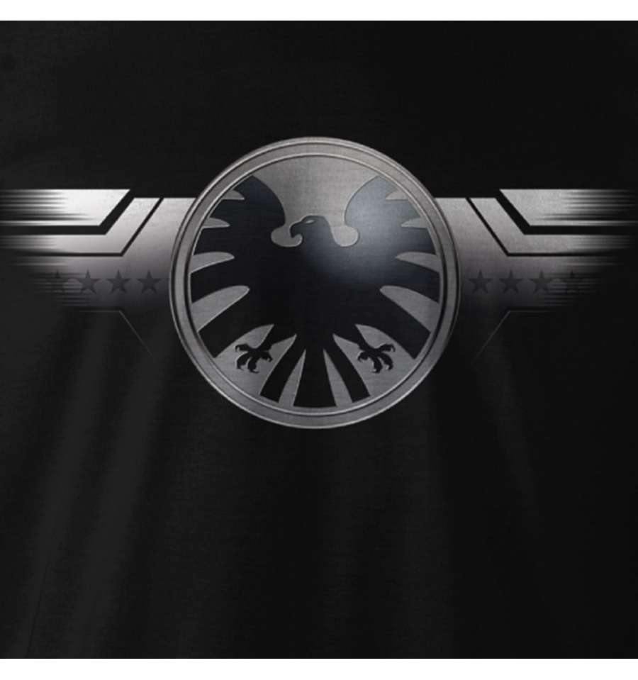 CAPTAIN MARVEL T-SHIRT SHIELD NICK FURY - SuperMerch.dk