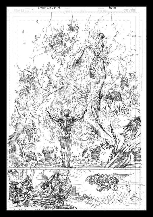 DC COMICS ART PRINT AQUAMAN - SuperMerch.dk
