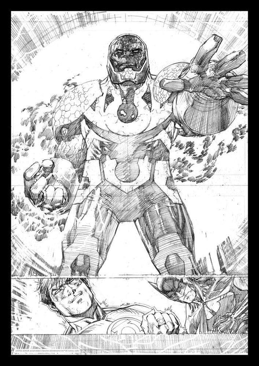 DC COMICS ART PRINT DARKSIDE - SuperMerch.dk