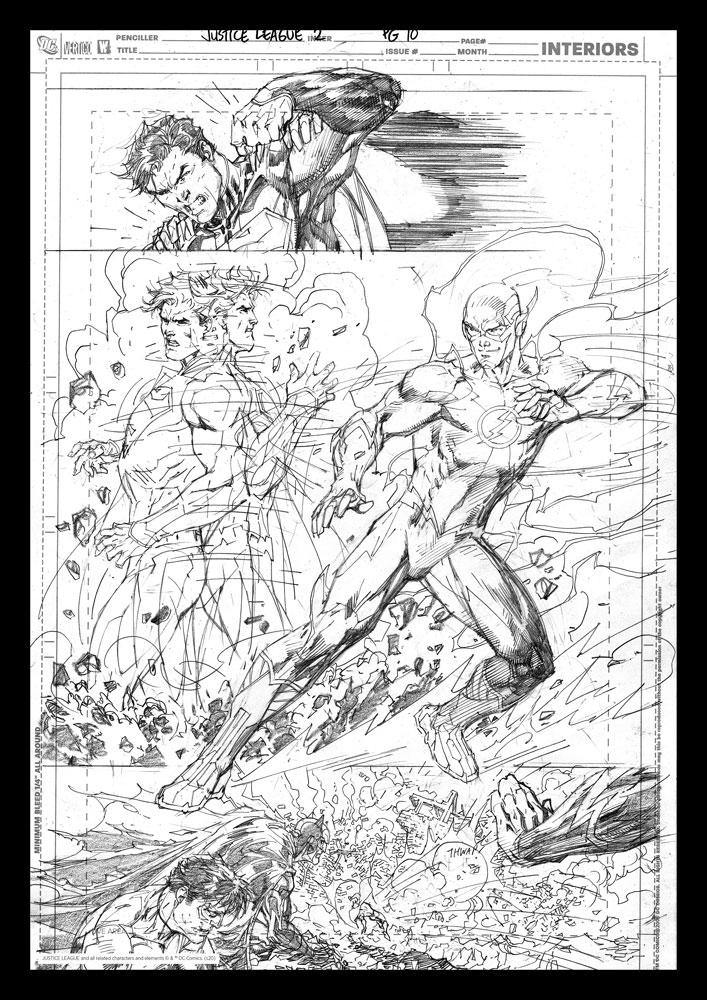 DC COMICS ART PRINT SUPERMAN & FLASH - SuperMerch.dk