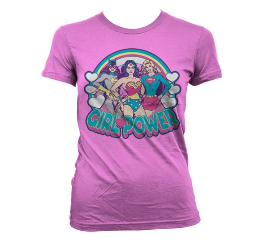 DC COMICS GIRLPOWER KVINDE T-SHIRT - SuperMerch.dk