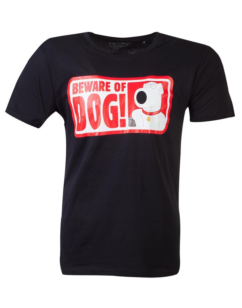 FAMILY GUY UNISEX T-SHIRT BEWARE OF DOG - SuperMerch.dk
